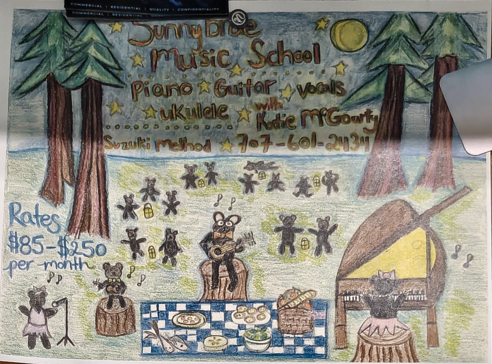 Flyer for Sunnybrae Music School