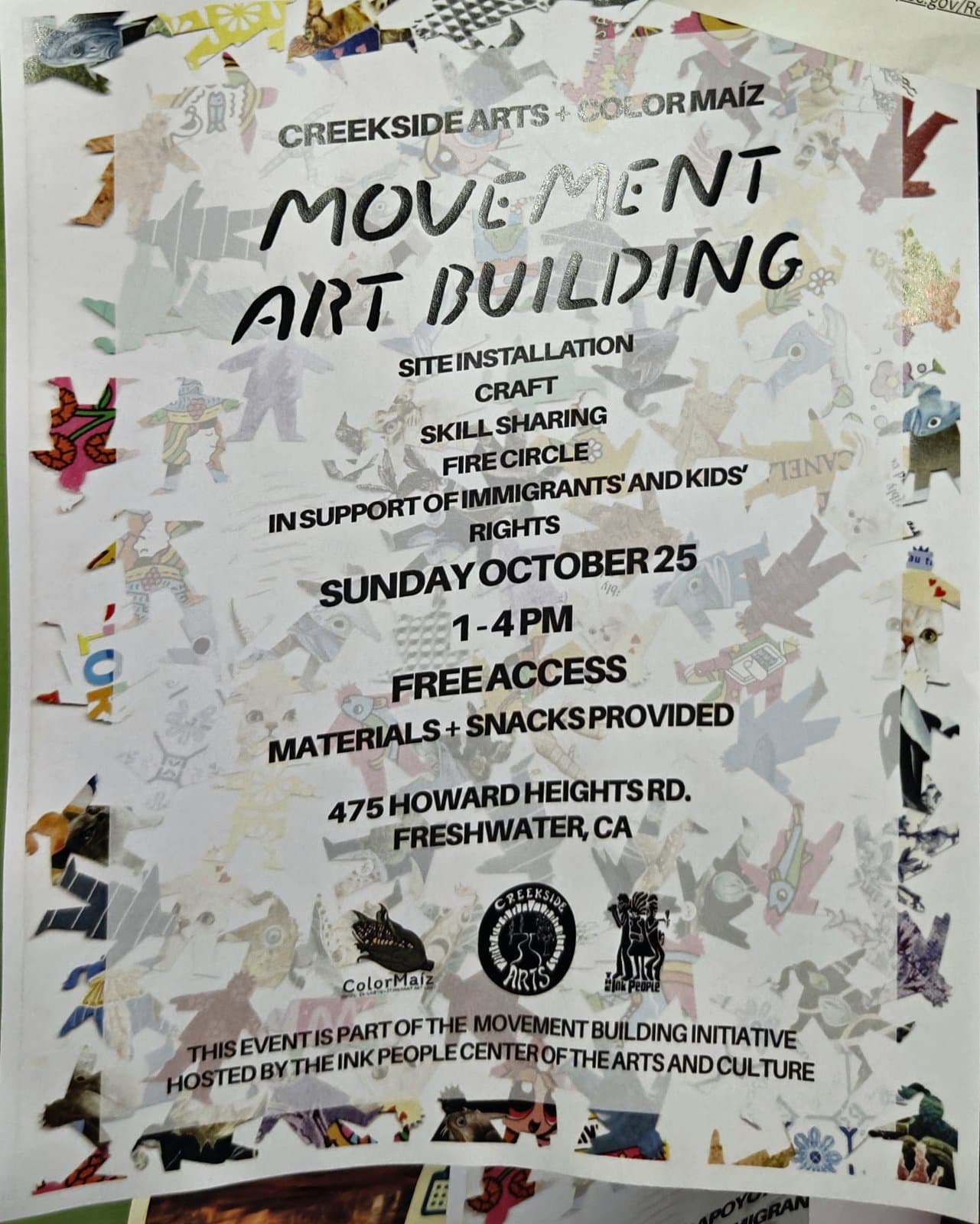 Flyer for Movement Art Building