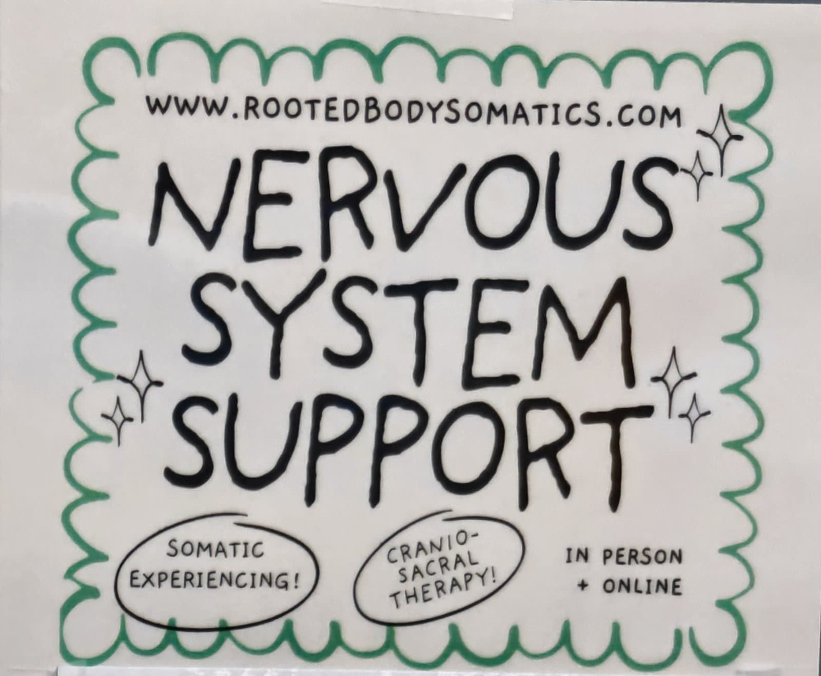 Flyer for Nervous System Support