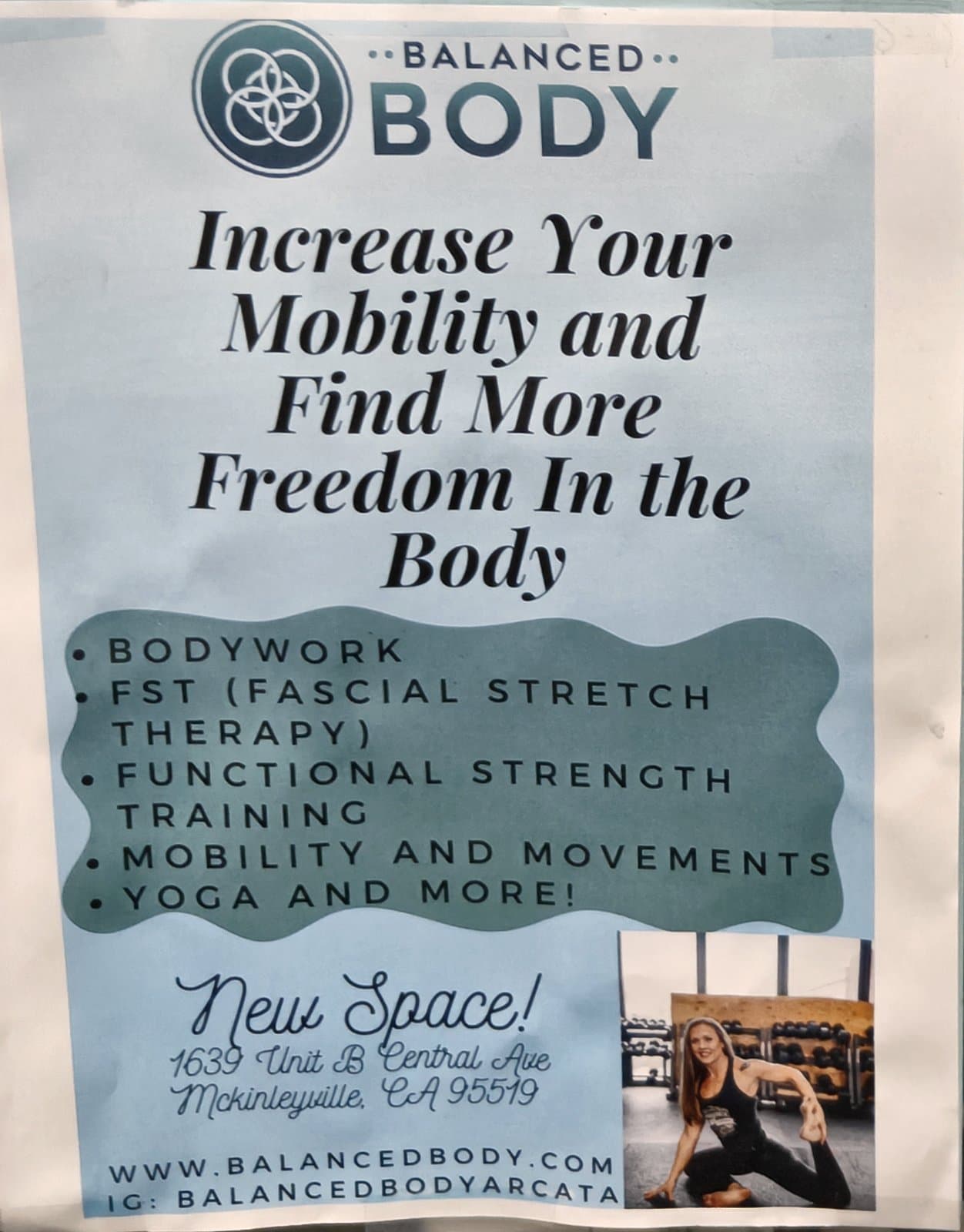 Flyer for Balanced Body